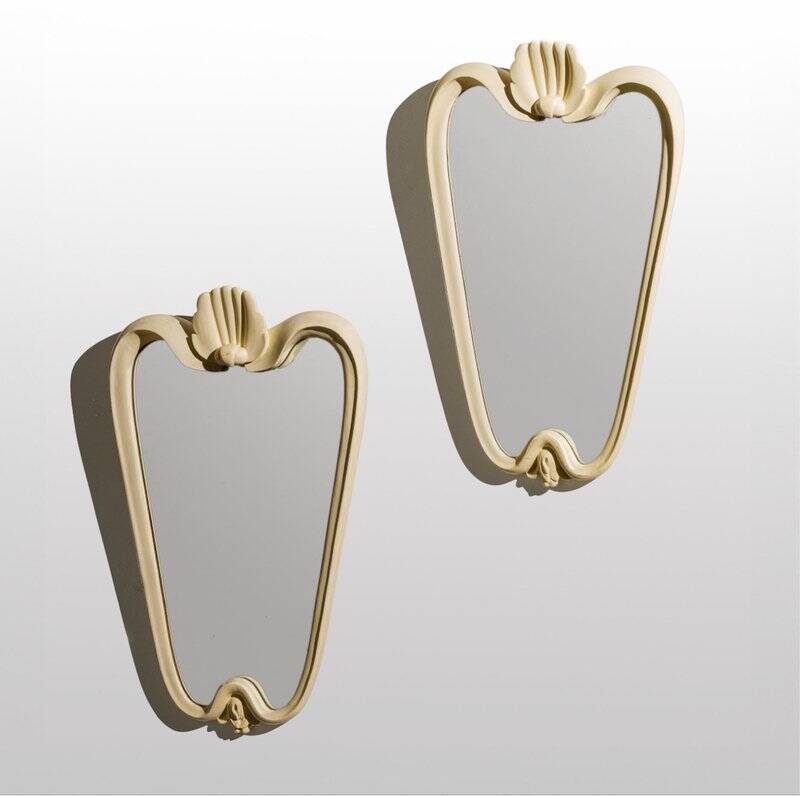 Wall Mirrors in the style of Osvaldo Borsani, Italy, 1950s, Set of 2