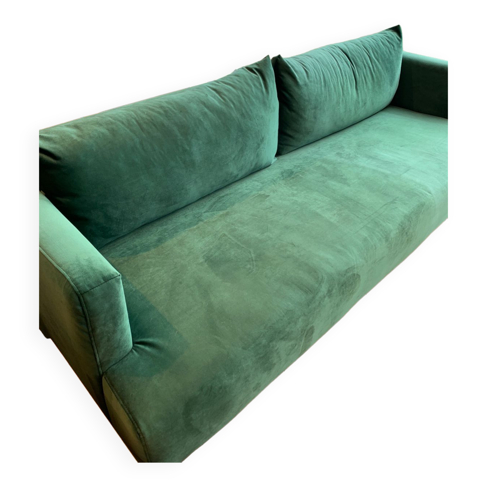 Green velvet sofa Maisons du monde