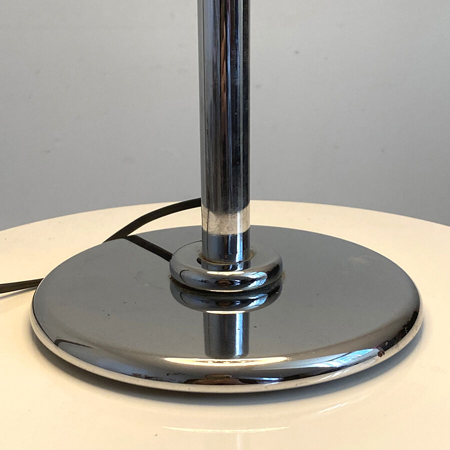 Vintage mushroom lamp 70's metal and opaline