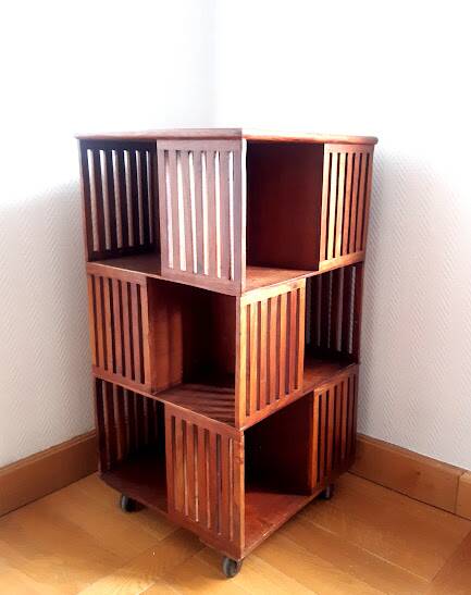 Scandinavian vintage teak bookcase, 1960s