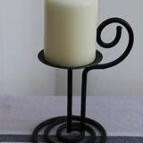 Set of 3 wrought iron candle holders