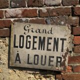 Panneau peint double face grand logement à louer