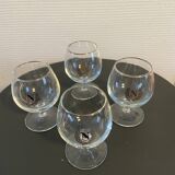 Lot de 4 verre à cognac Napoléon