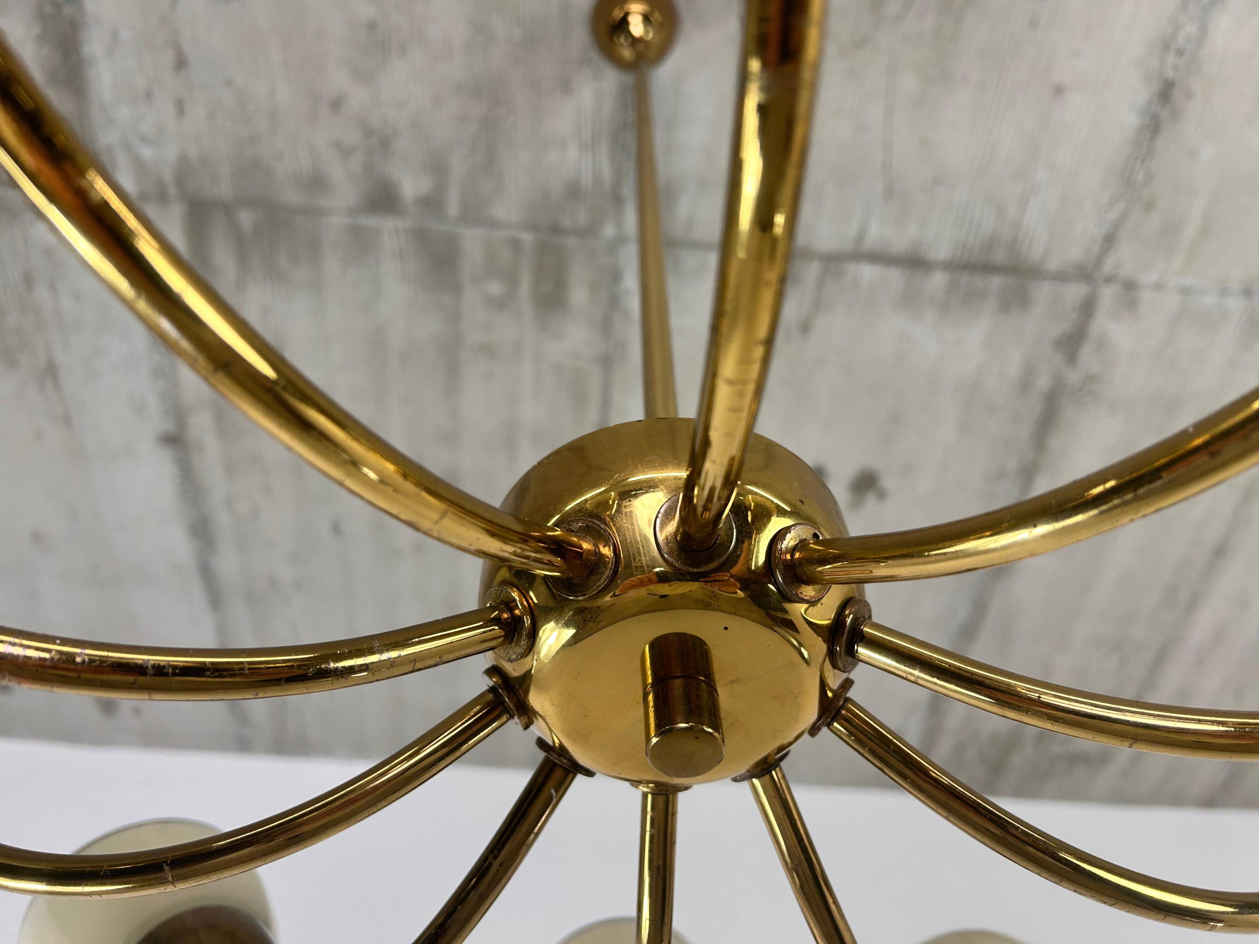 Modern mid-century chandelier by Instala Děčín.