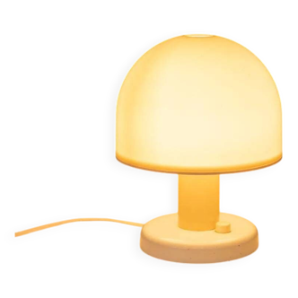 Mushroom table lamp, space age design, Italian 1970s.