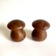 Salt and pepper shakers, wood