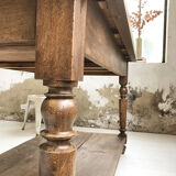 Artist studio oak draper table