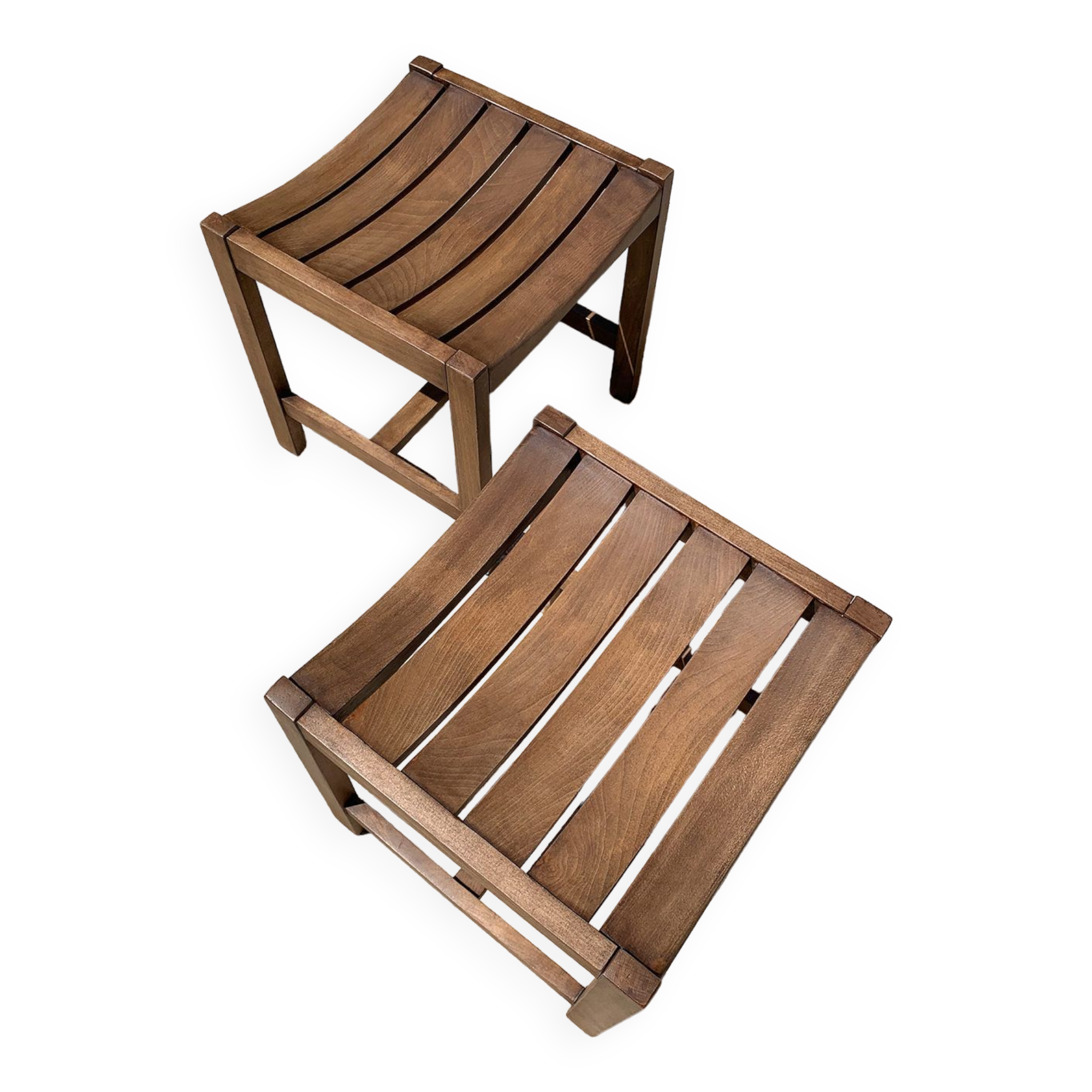 Beech stools André Sornay