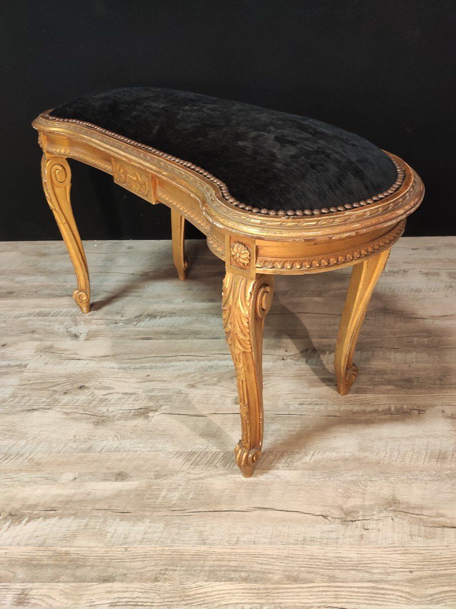 Louis XV kidney-shaped piano bench