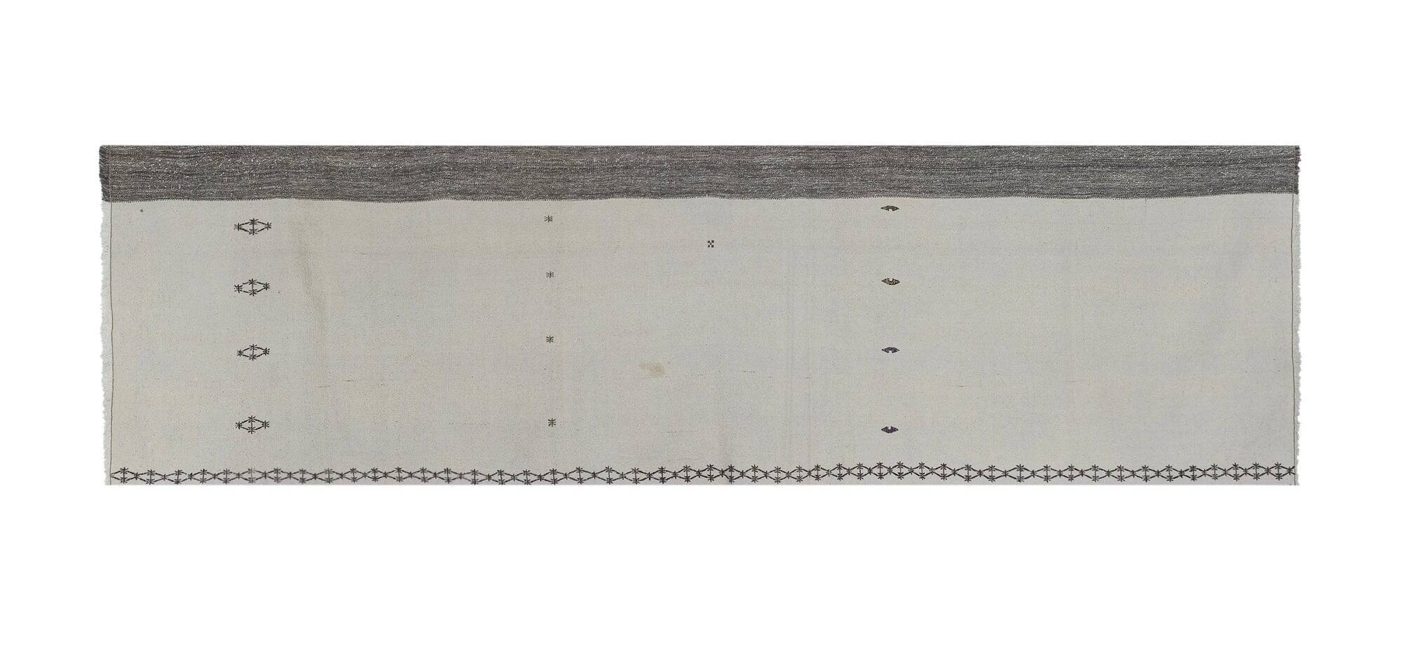 Tapis de couloir turc vintage 95x320 cm