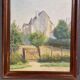 Oil on canvas Tennie's castle in Sarthe