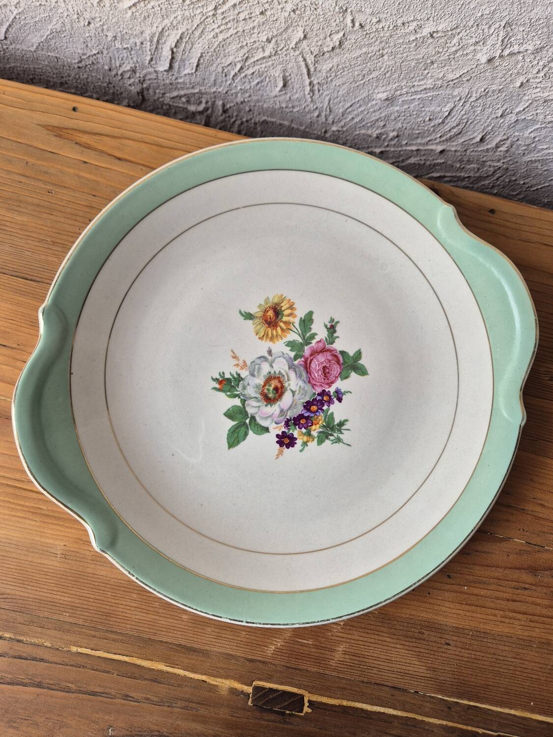 Vintage round serving dish