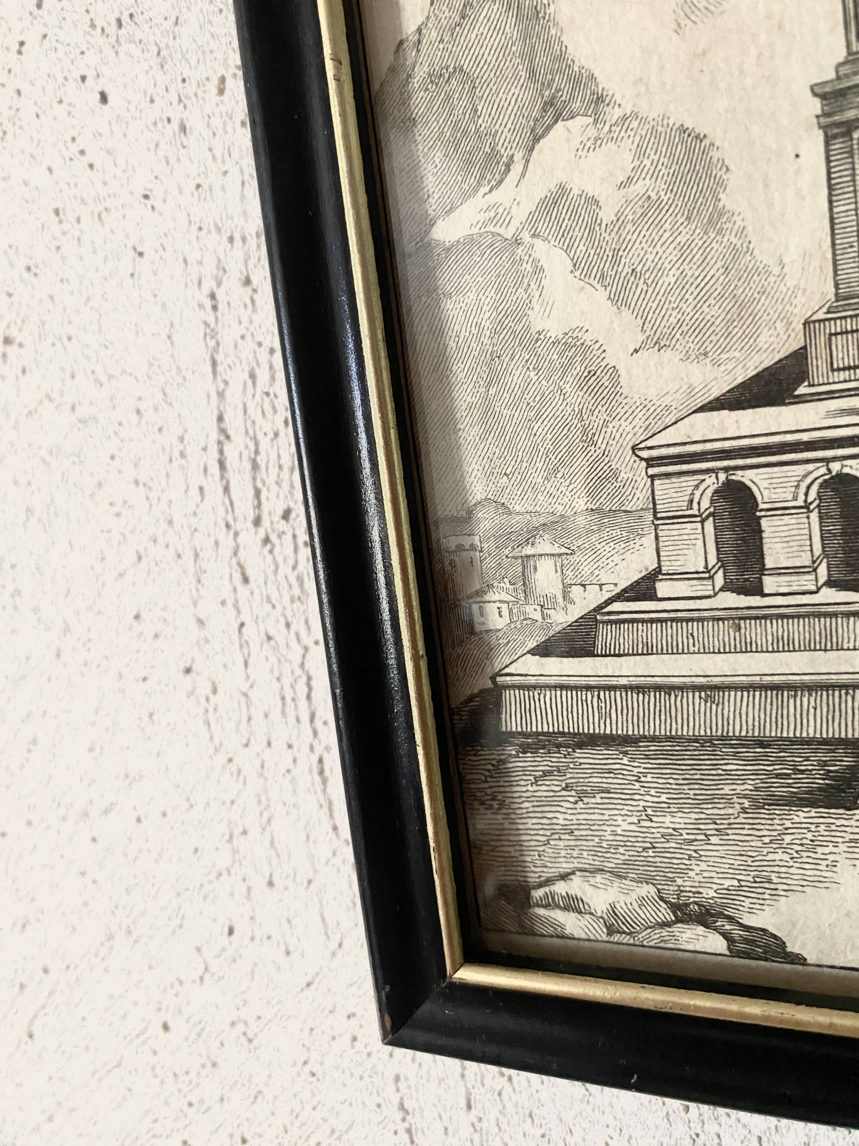 Architectural engraving under glass, Ed. Paris 1875