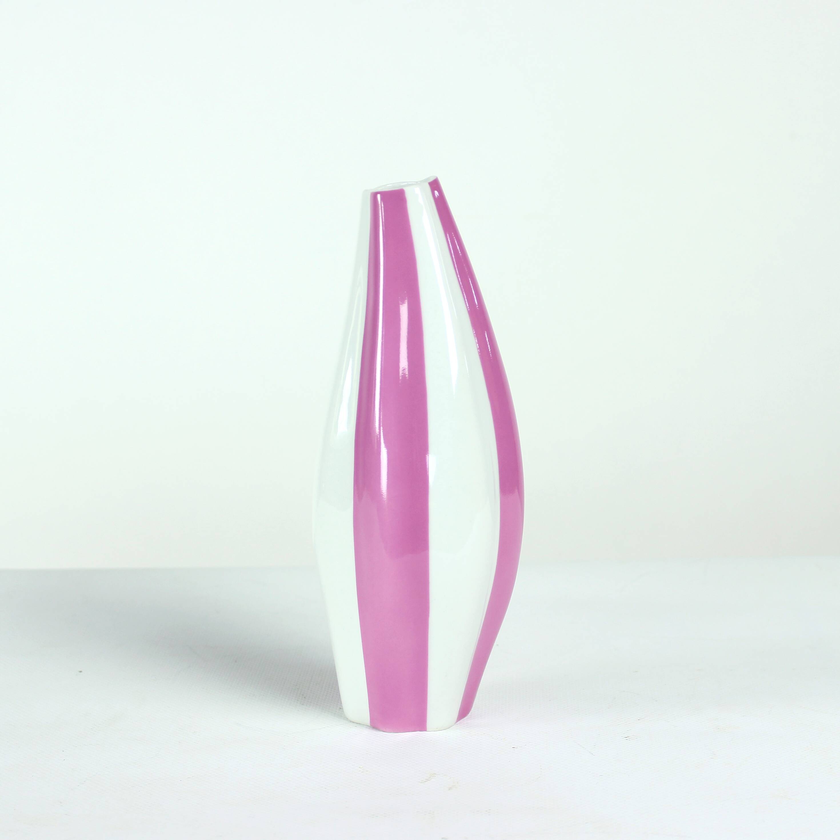 Pink & White Porcelaine Vase By Royal Dux, Czechoslovakia 1960s