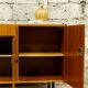 Vintage Scandinavian enfilade with metal legs.