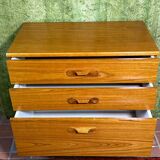 Commode rétro vintage en teck du milieu du siècle