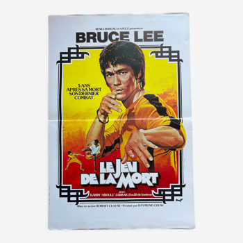 Affiche cinéma originale "Le Jeu de la Mort" Bruce Lee 40x60cm 1978