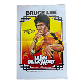 Affiche cinéma originale "Le Jeu de la Mort" Bruce Lee 40x60cm 1978