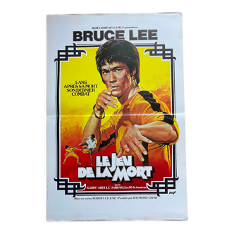 Original movie poster "Le Jeu de la Mort" Bruce Lee 40x60cm 1978