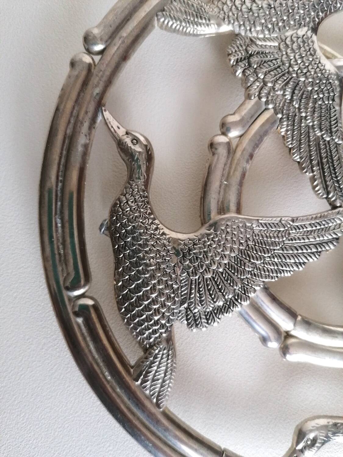 Siléa silver metal trivet