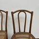 Duo de chaises bistrot anciennes Thonet avec estampille