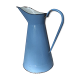 Blue enamel broc