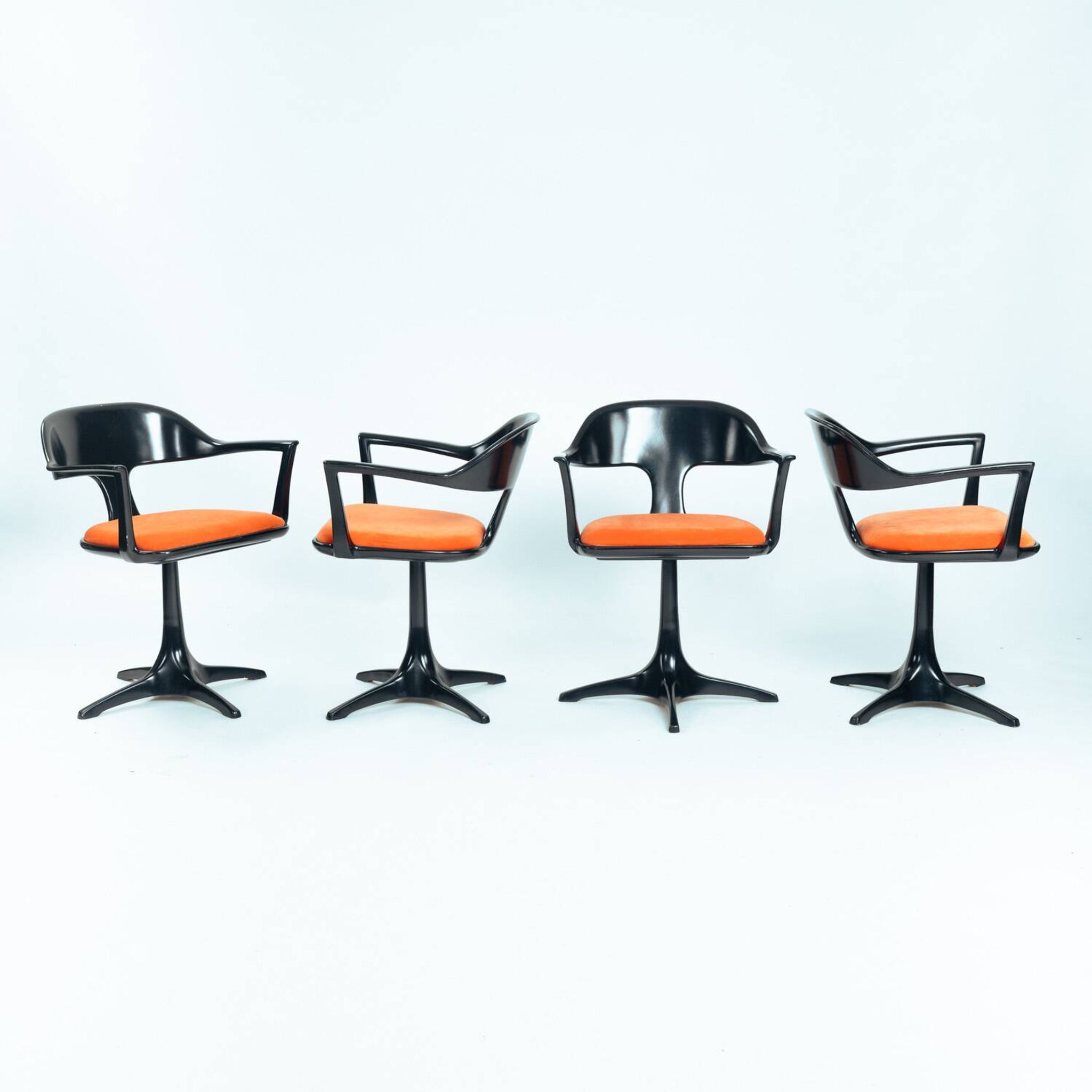 Space Age Konrad Schaefer dining chairs for Emu, 1960s