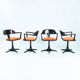 Chaises de salle à manger Konrad Schaefer de style futuriste pour Emu, années 1960