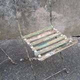 2 folding bistro / garden chairs fermob 1950