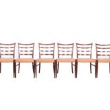 Ensemble de 6 chaises à repas Johannes Andersen, années 1960