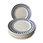 Set of 9 plates K&G Lunéville France, early twentieth century