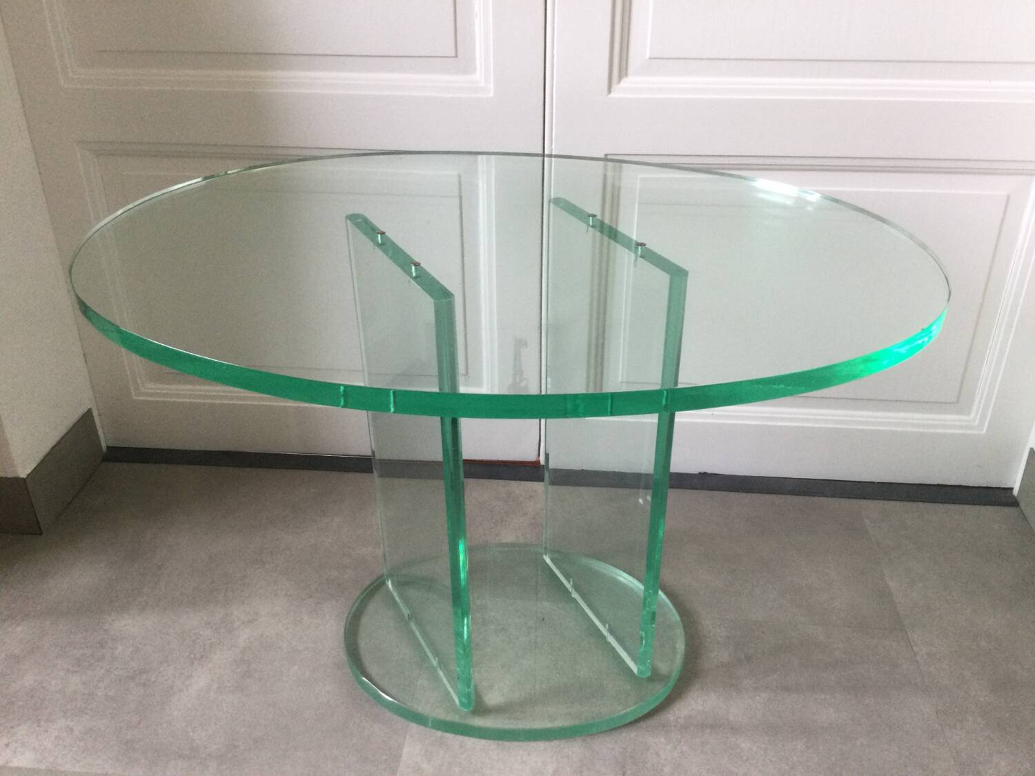 Vintage plexiglass coffee table