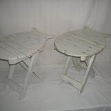 Pair of folding stools
