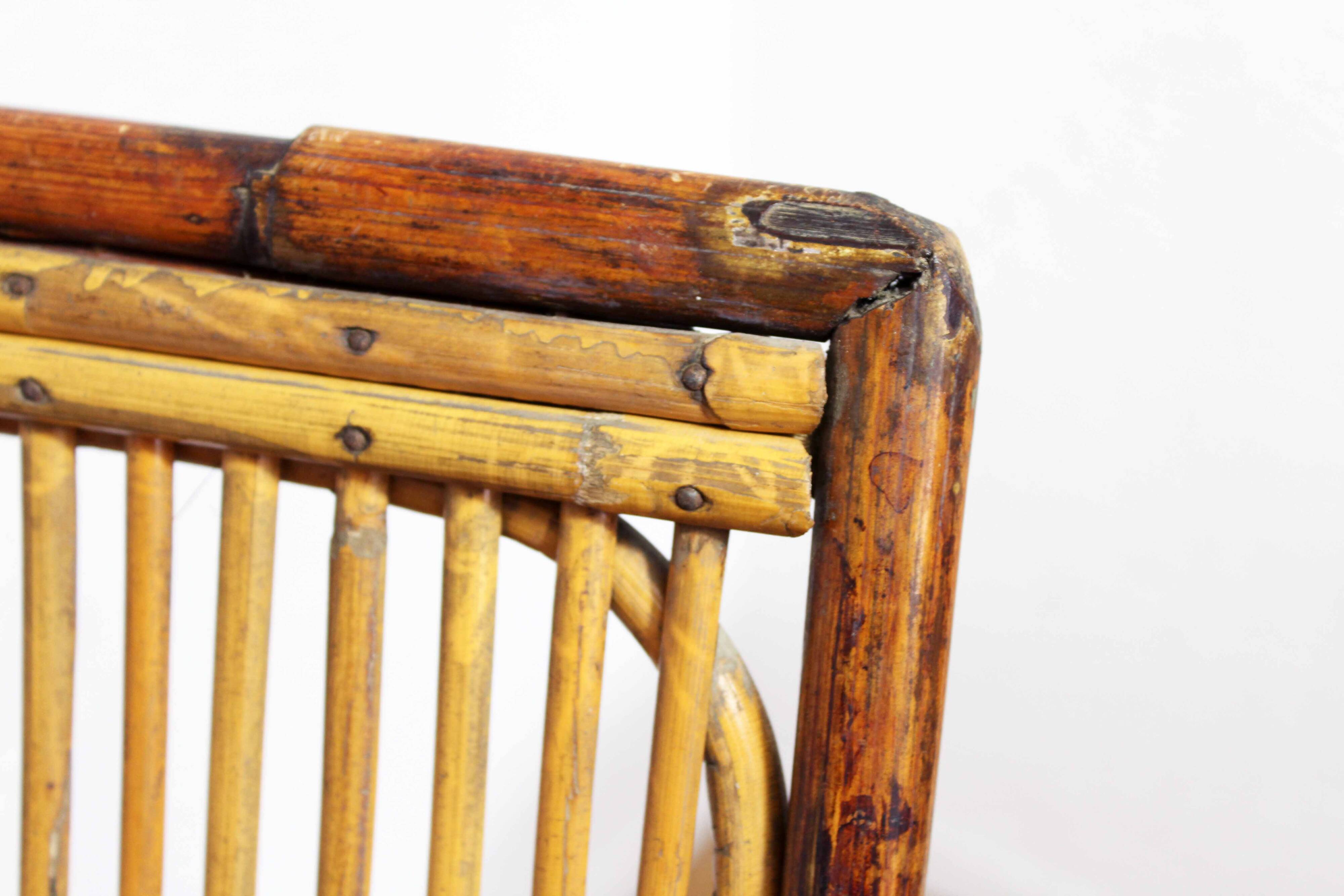 Fauteuil relax en rotin, Bauhaus 1930