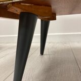 Pair of 1960s bedside tables compass feet