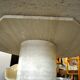 Round travertine table