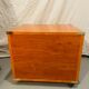Gautier “Marine” bedside table in wood and brass, 1991