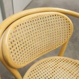 Thonet 210 R armchair in honey-coloured cane