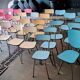 Lot de 38 chaises en formica