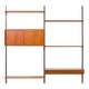 Kai Kristiansen teak wall unit with a desk, FM Mobler 1960s