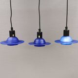 Trois lampes suspendues Design Light Ufo, modèle Inter, Design Danois années 1990.