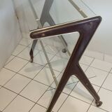 Old vintage serving table on casters by Rama Torino