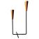 Rare teak and metal candle holder from the mid-century, Denmark, 1960s