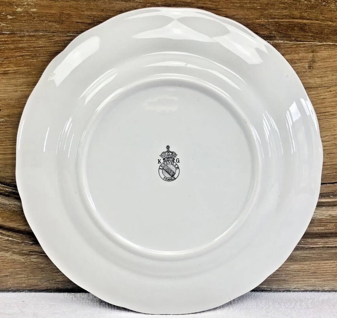 5 dessert plates 22.7 cm Lunéville reverbere model
