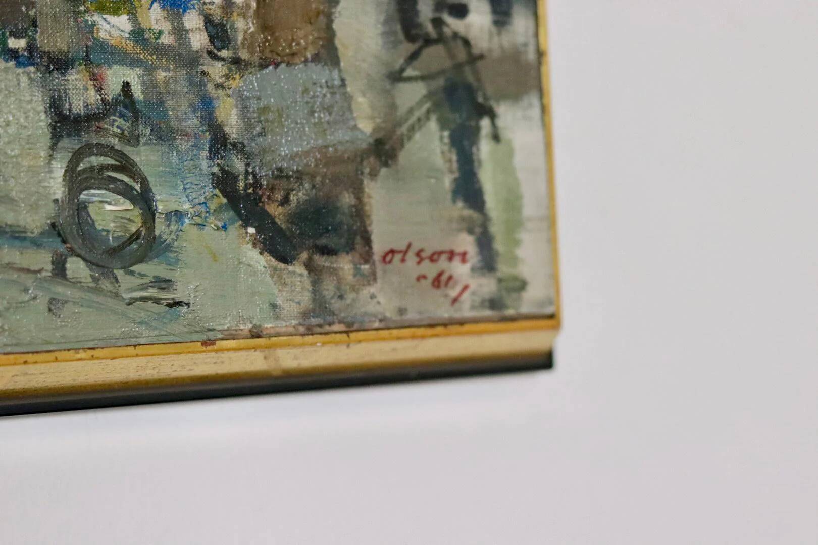 « Scène de rue française » par Olson