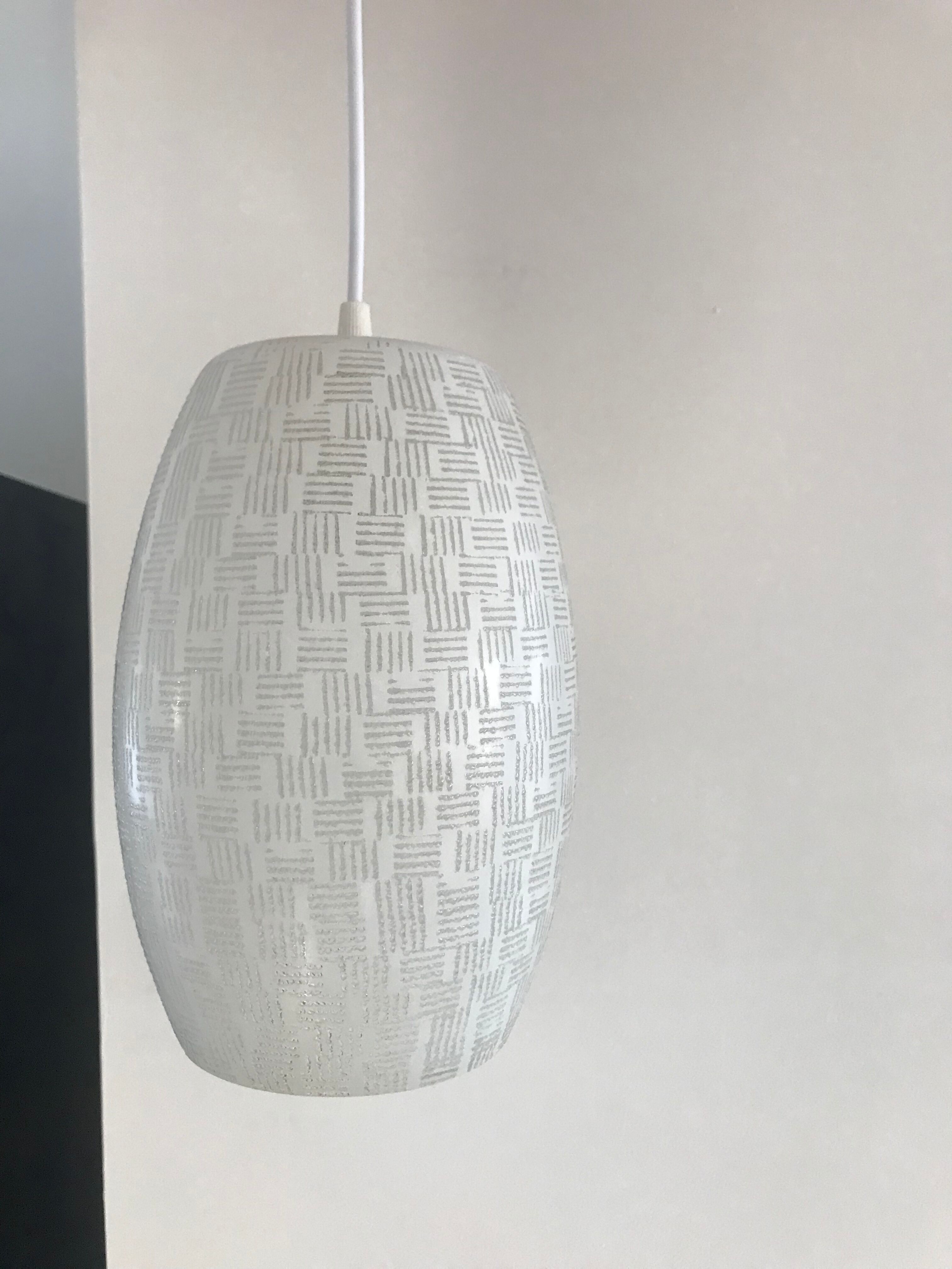 Opaline chandelier from the 70s