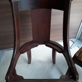 Empire style antique gondola chairs