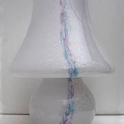 Venini Style Modern Italian Murano Glass Mushroom Table Lamp, 1980s