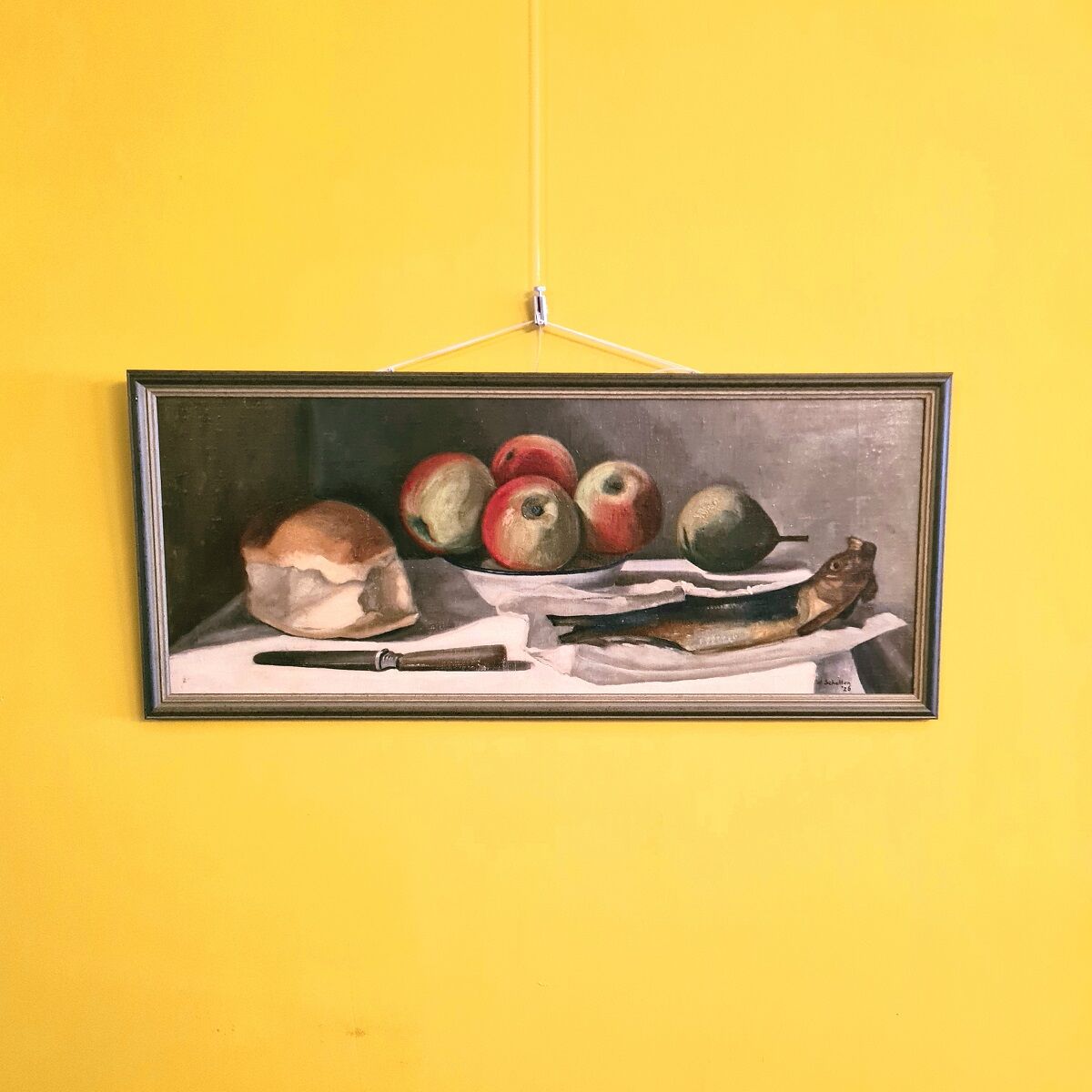 Old Dutch Still Life Painting by W. Scholten '26