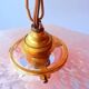 Art Deco glass pendant from Clichy in pink